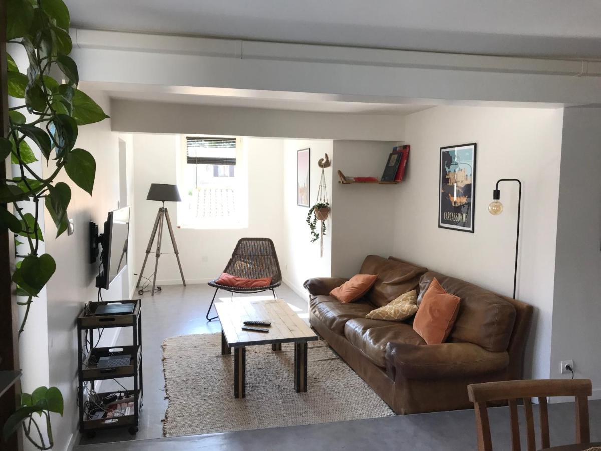 Appartement climatisé avec terrasse Carcasona Exterior foto